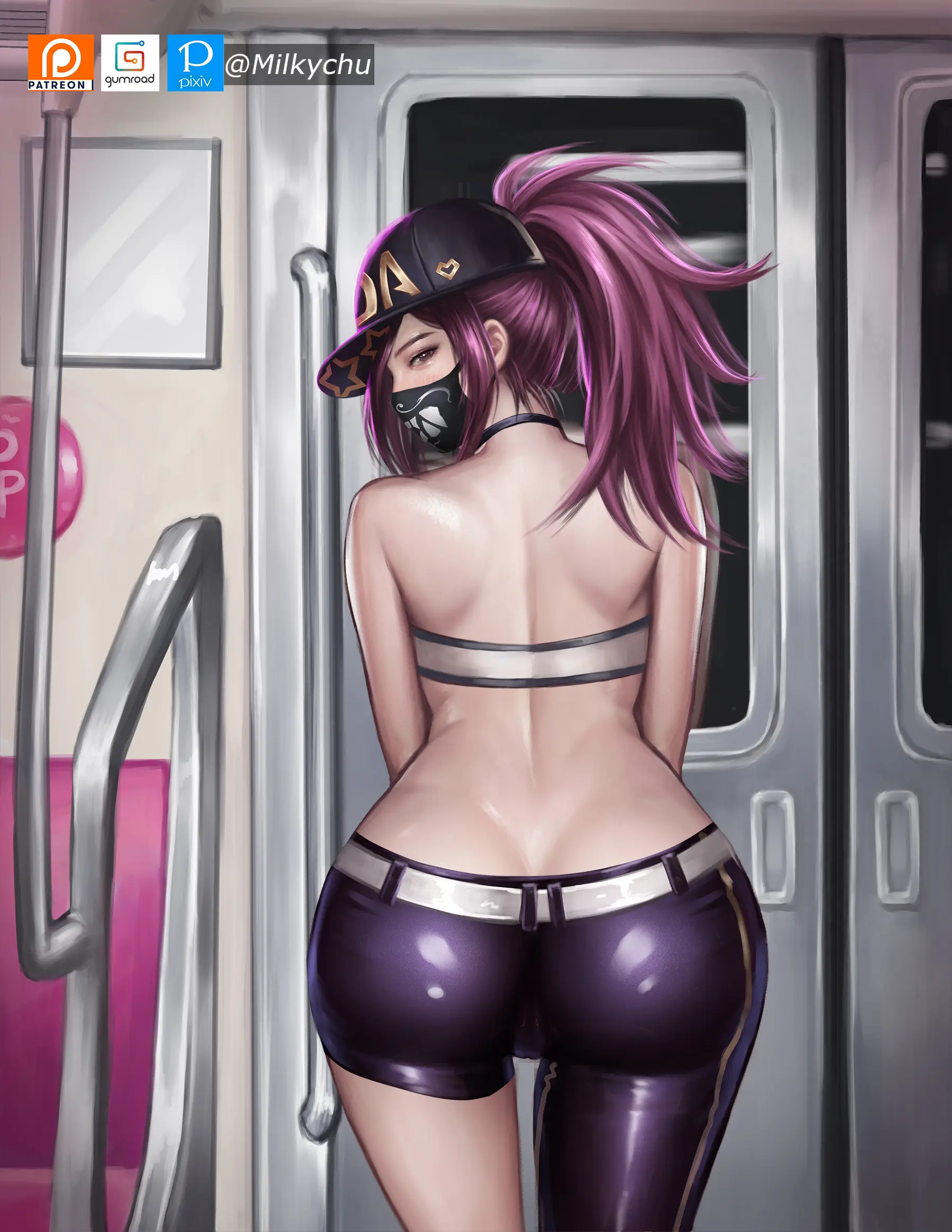 LOL KDA Akali 지하철에서